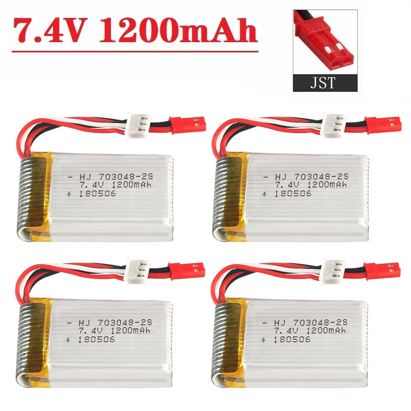 Drone Battery Li-Ion - Pin Lipo 2S 7.4 V 1200MAh