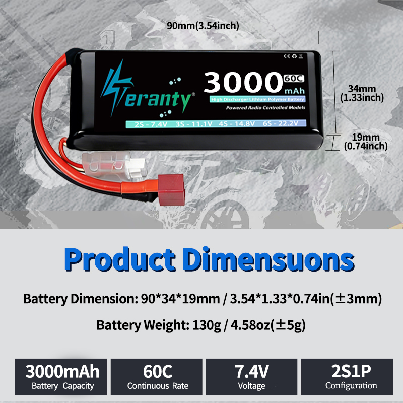 TERANTY 2S 3000mAh Lipo Batter - đánh giá và giá Drone Battery Lipo