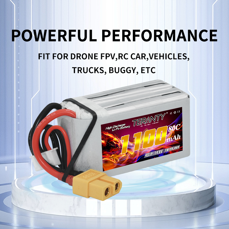 TERANTY 4S 1100mAh 80C/160C Li - đánh giá và giá Drone Battery 4S