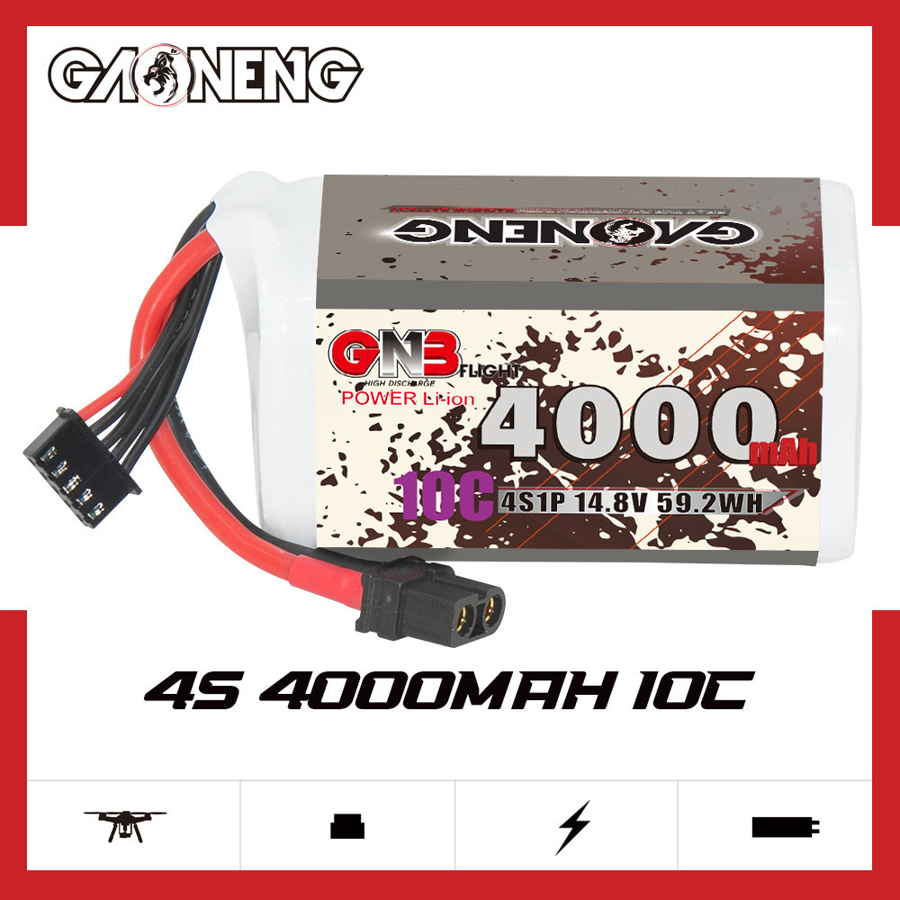 GNB 4000mAh 4S 14.8V 10C 20C W - đánh giá và giá Drone Battery Li-Ion