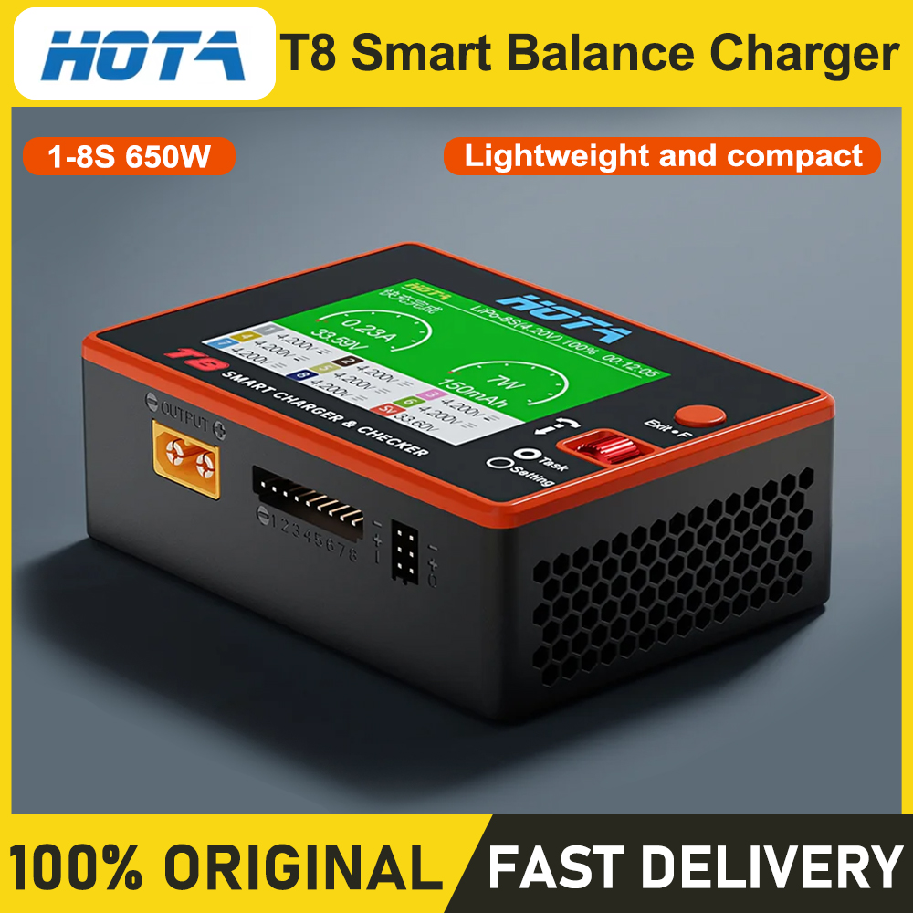 HOTA T8 Smart Balance Charger  - đánh giá và giá Drone Battery Smart