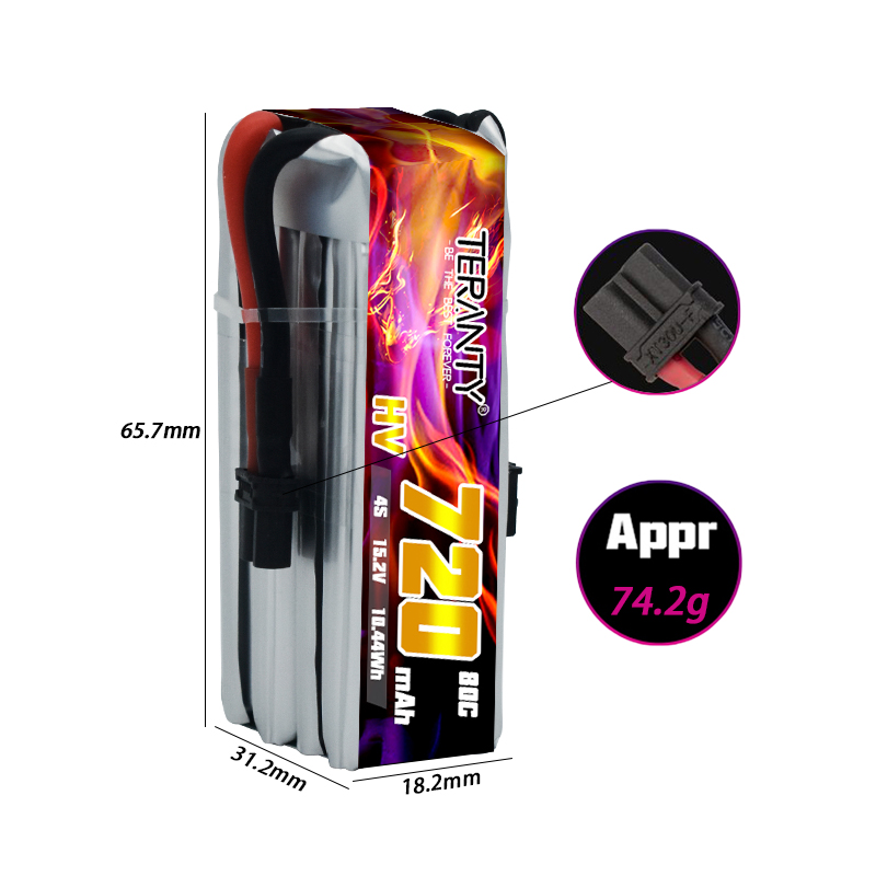 TERANTY 720mAh 4S 15.2V HV Lip - đánh giá và giá Drone Battery 4S