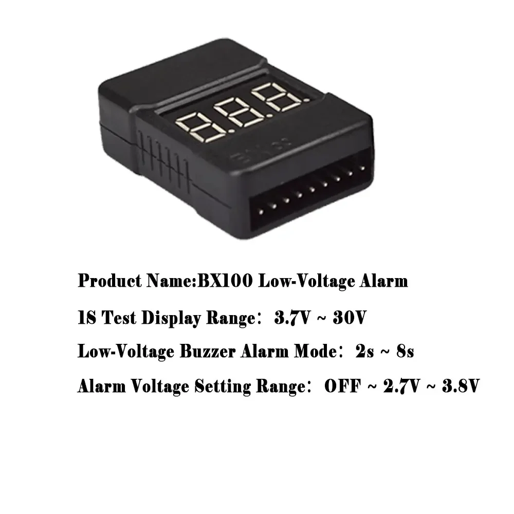 BX100 1-8S Lipo Battery Voltag - đánh giá và giá Drone Battery Alarm