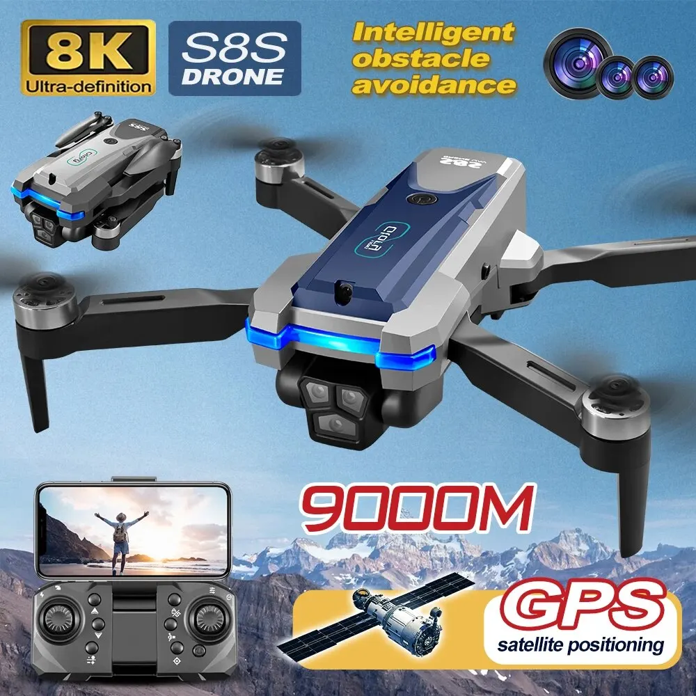 S8S GPS Drone 5G Wifi 8K HD Du - đánh giá và giá Drone Battery Box